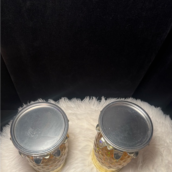 Bath and Body Works Pineapple Sparkling Candle Holders - Gold and Silver - Picture 4 of 6